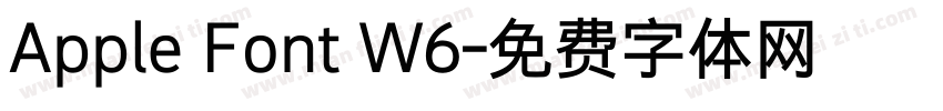 Apple Font W6字体转换